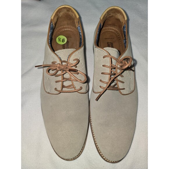 Men’s Johnston & Murphy Sheepskin Lined Suede Oxford Dress Shoes Tan 9.5M NWOT main image 8